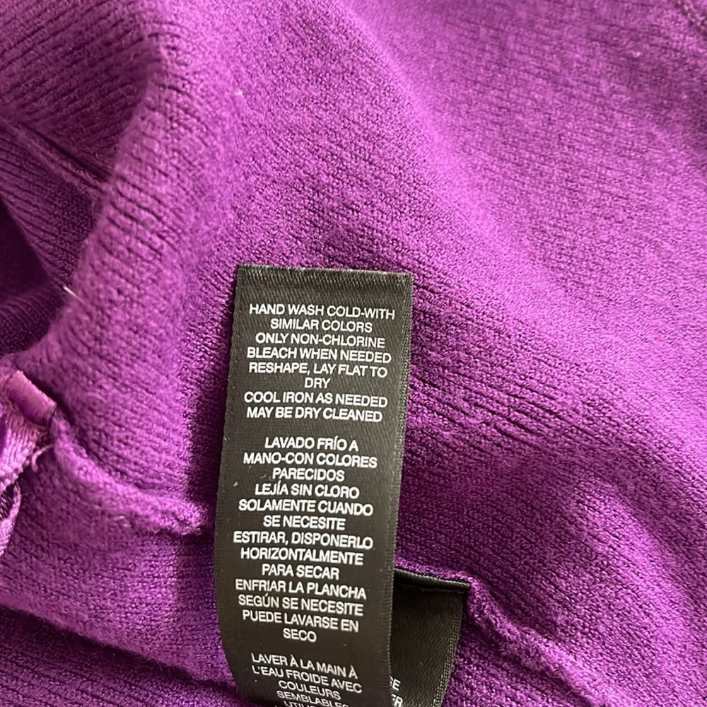White House Black Market purple shrug - Picture 6 of 7